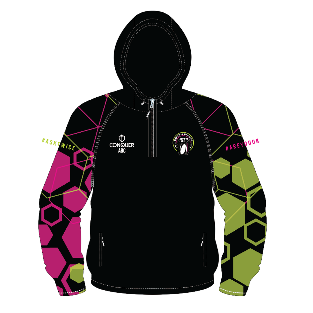 SWJ PRO Hooded Windbreaker - Black
