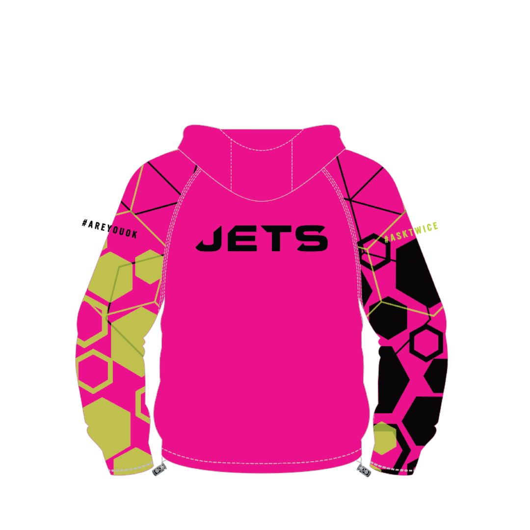 South Wales Jets PRO Hooded Windbreaker - Pink