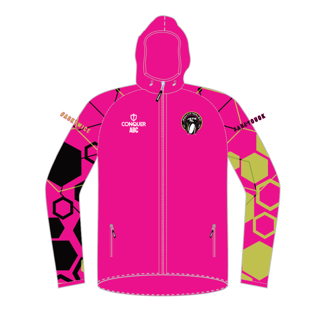 South Wales Jets Full Zip Light Running Jacket - Pink