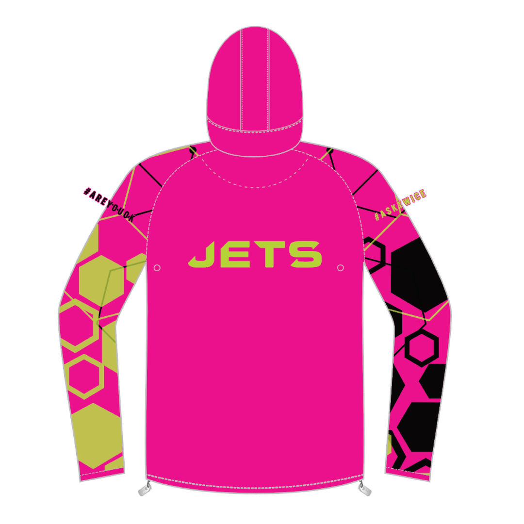 South Wales Jets Full Zip Light Running Jacket - Pink