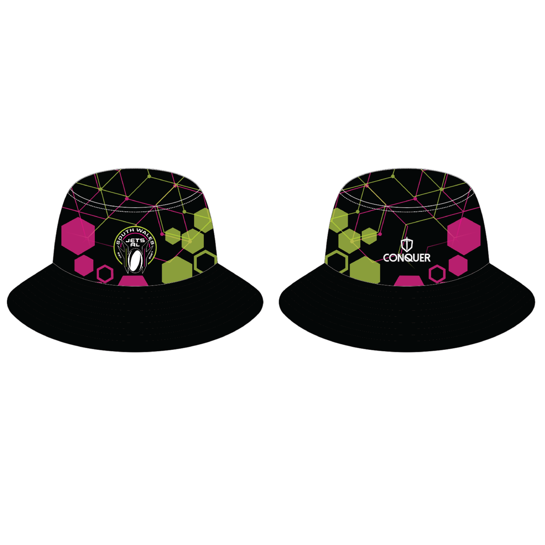 SWJ Reversible Bucket Hat KIDS - Pink & Black