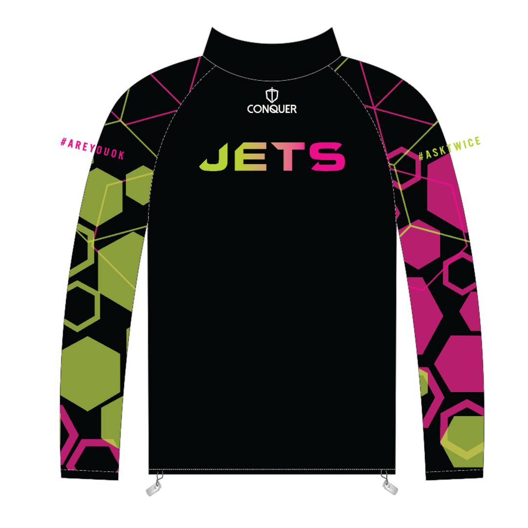 SWJ PRO 1/4 Zip Midlayer KIDS - Black