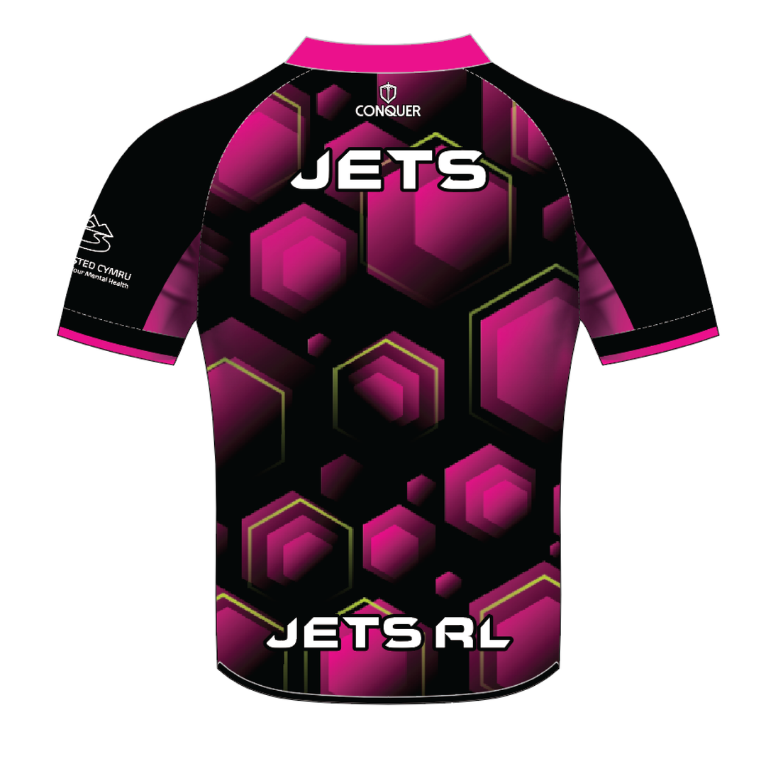 South Wales Jets Training PRO Fit Rugby Jersey KIDS - Pink