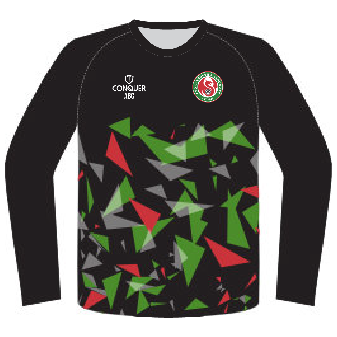 Caerbryn & Saron AFC PRO Windbreaker Kids (Geometric Pattern)