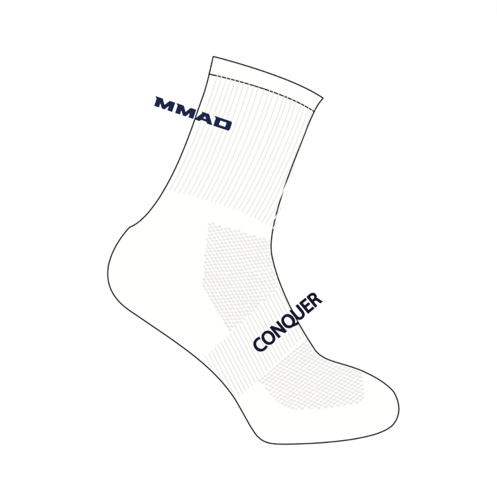 MMAD EPP U15s CREW Socks KIDS - White