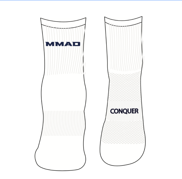 MMAD EPP U15s CREW Socks KIDS - White