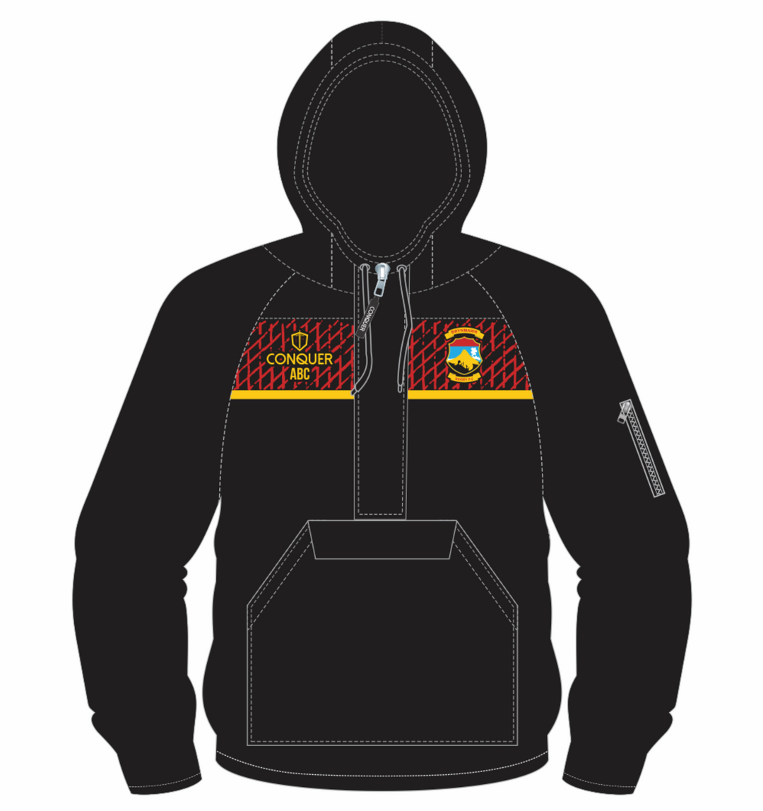 Brynmawr RFC 1/4 Zip Hooded Windbreaker
