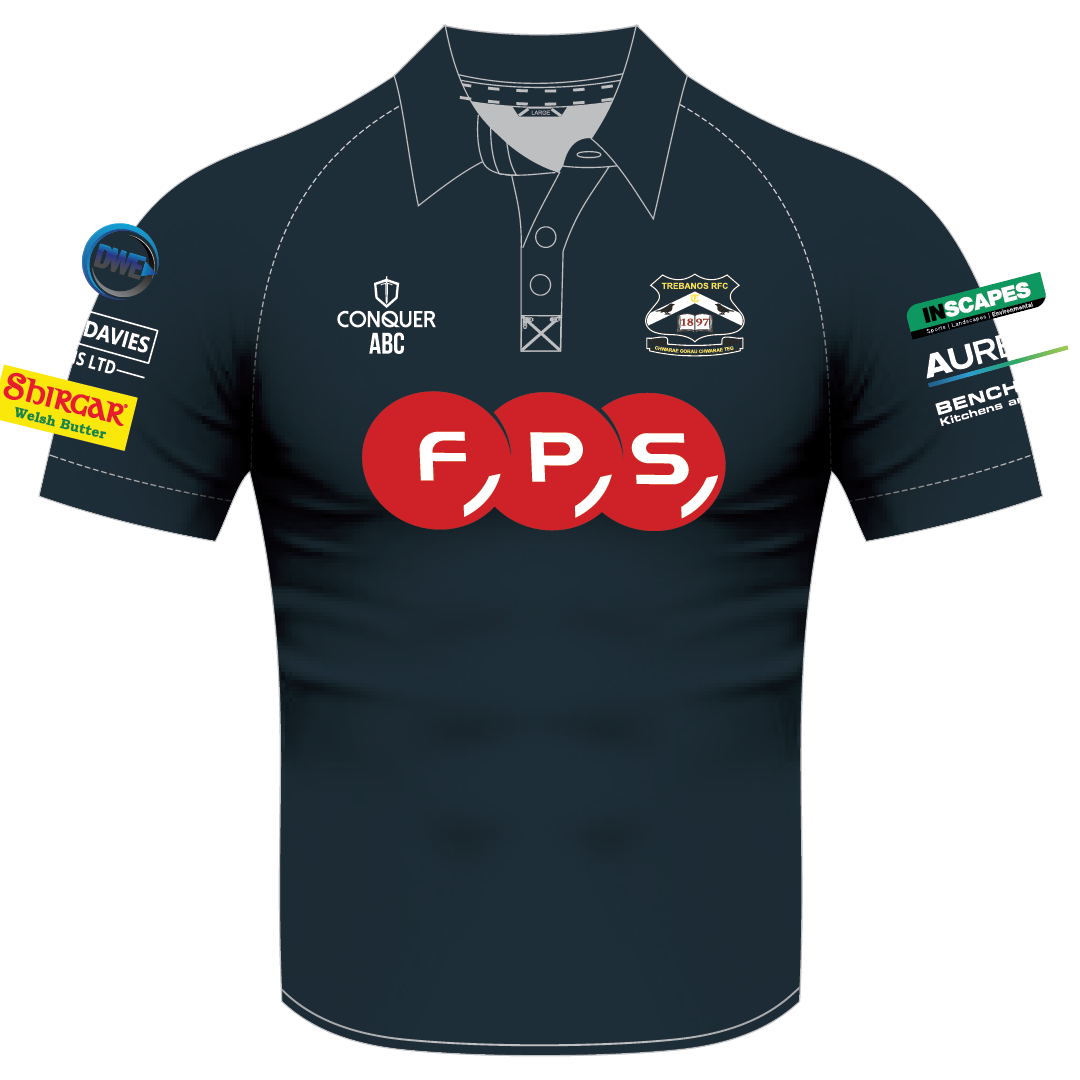 Trebanos RFC Sublimated Polo Shirt KIDS - 26/27 1st