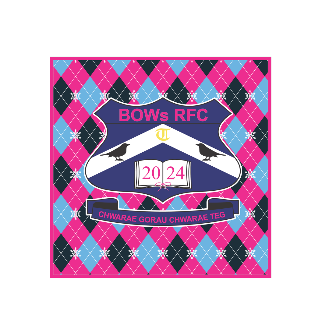 Trebanos Bows RFC Christmas Cushion