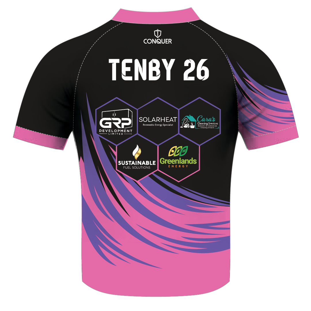 Treforus Netball V Neck Sublimated T-Shirt KIDS - TOUR