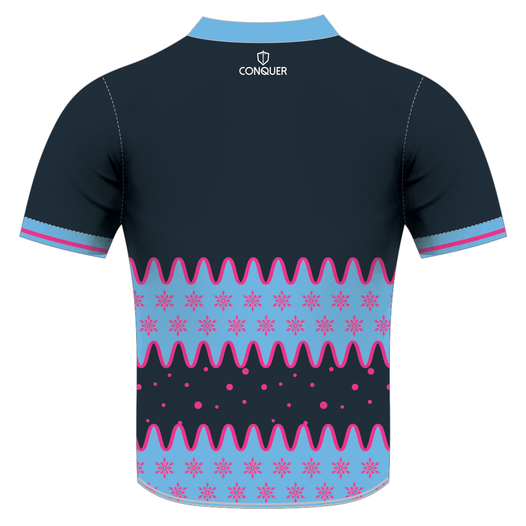 Trebanos BOWS RFC Sublimated Christmas T-Shirt - Snowflake