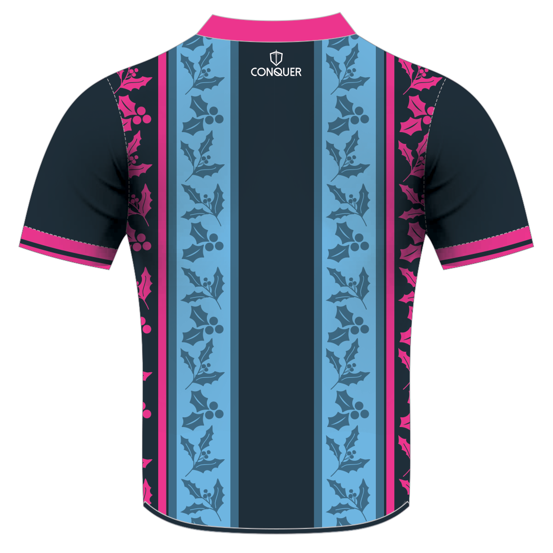 Trebanos BOWS RFC Sublimated Christmas T-Shirt - Holly