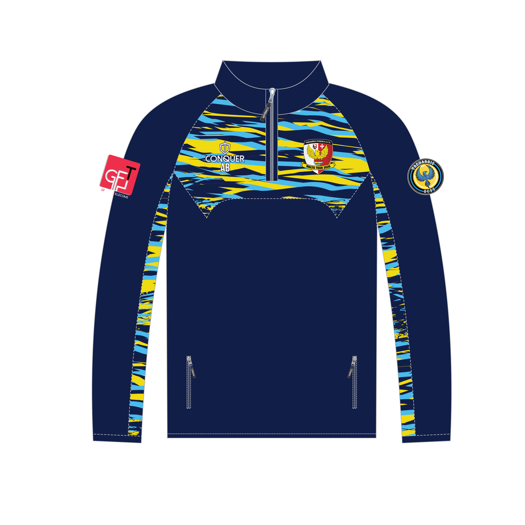 Treharris RFC (Tour) 1/4 Zip Midlayer