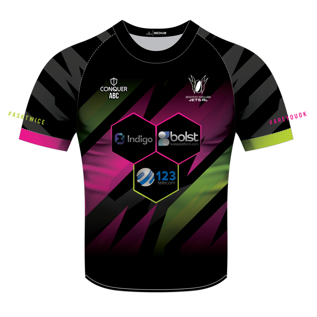 South Wales Jets Black Sublimated T-Shirt