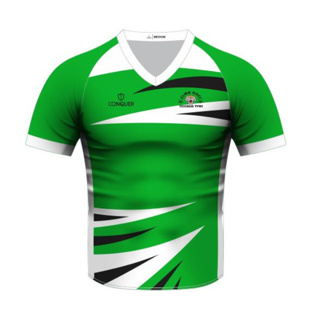 Teigrod Tywi Girls/Ladies Fit V-Neck T-Shirt (Adults)