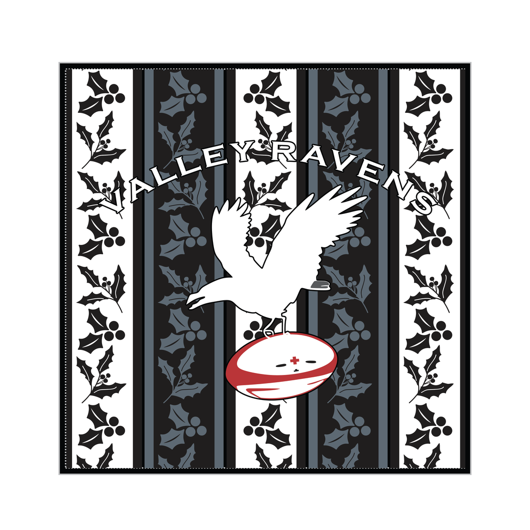 Valley Ravens RFC Christmas Cushion