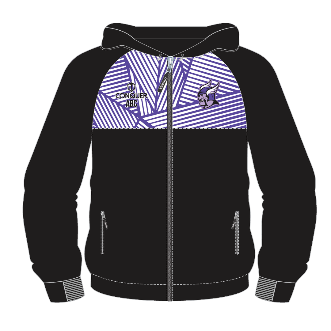 Violet Vikings Full Zip Hoodie KIDS