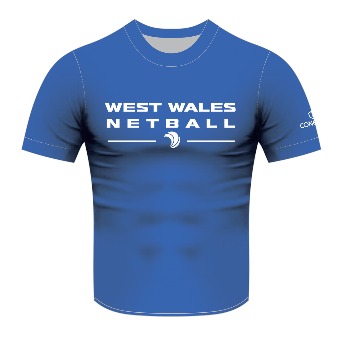 West Wales Netball Cotton T-Shirt - English