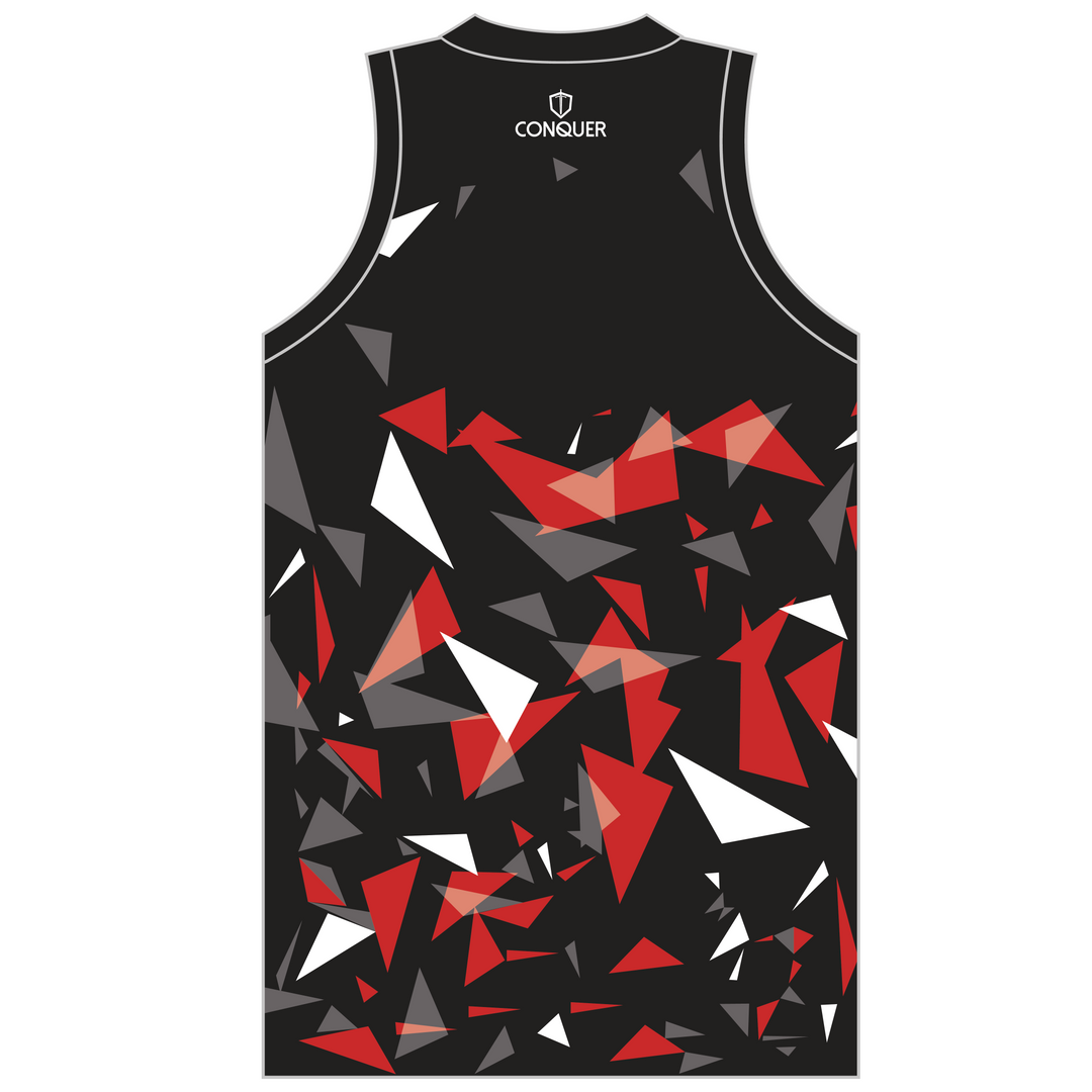 Welsh Fire Service Rugby Black Sublimated Basketball Vest