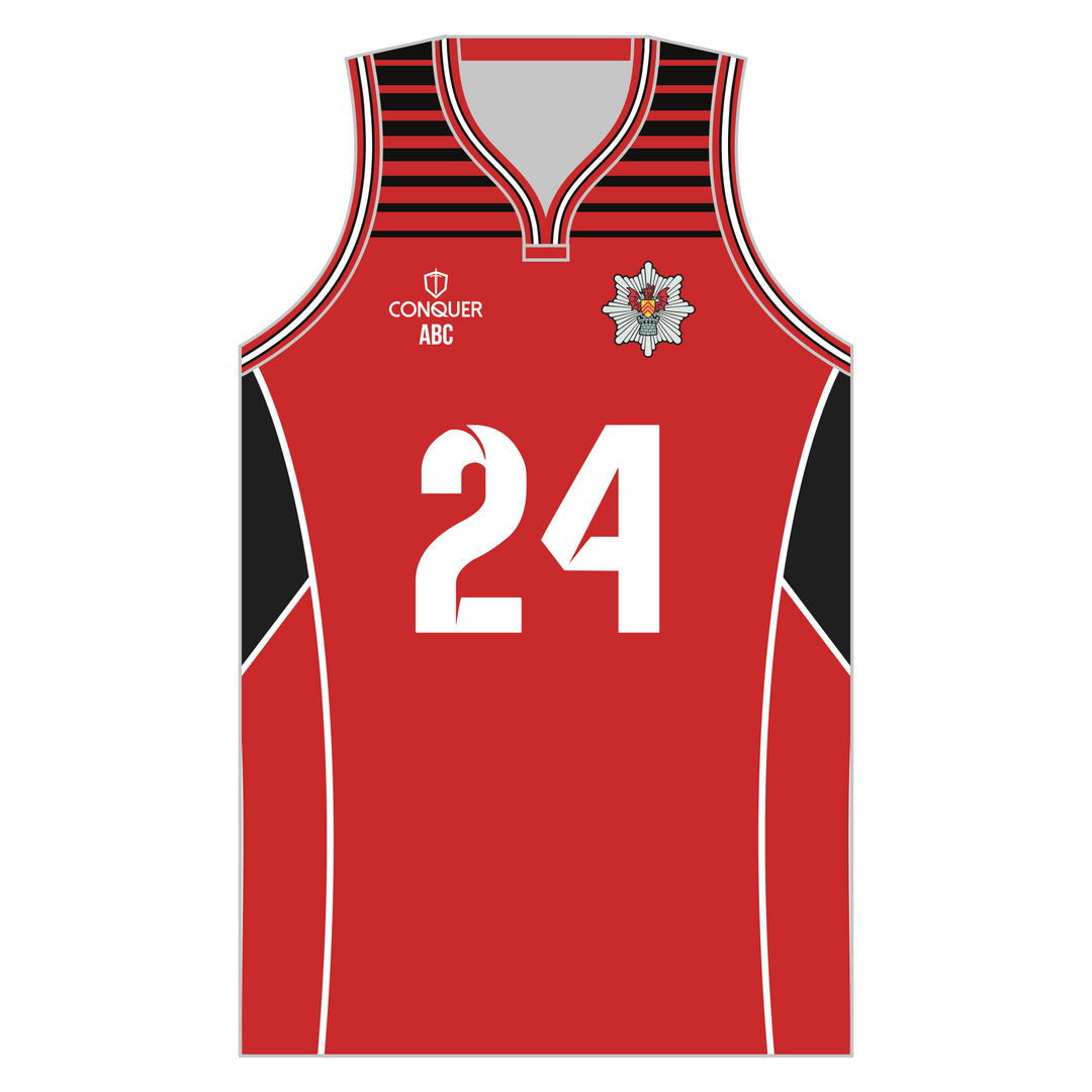 South Wales Fire & Rescue Sublimated Basketball Sublimated Vest KIDS - Red