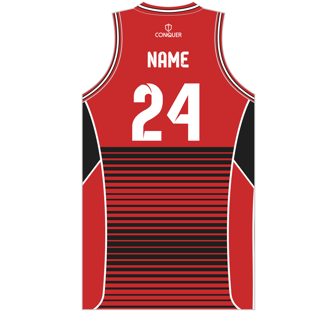 South Wales Fire & Rescue Sublimated Basketball Vest - Red