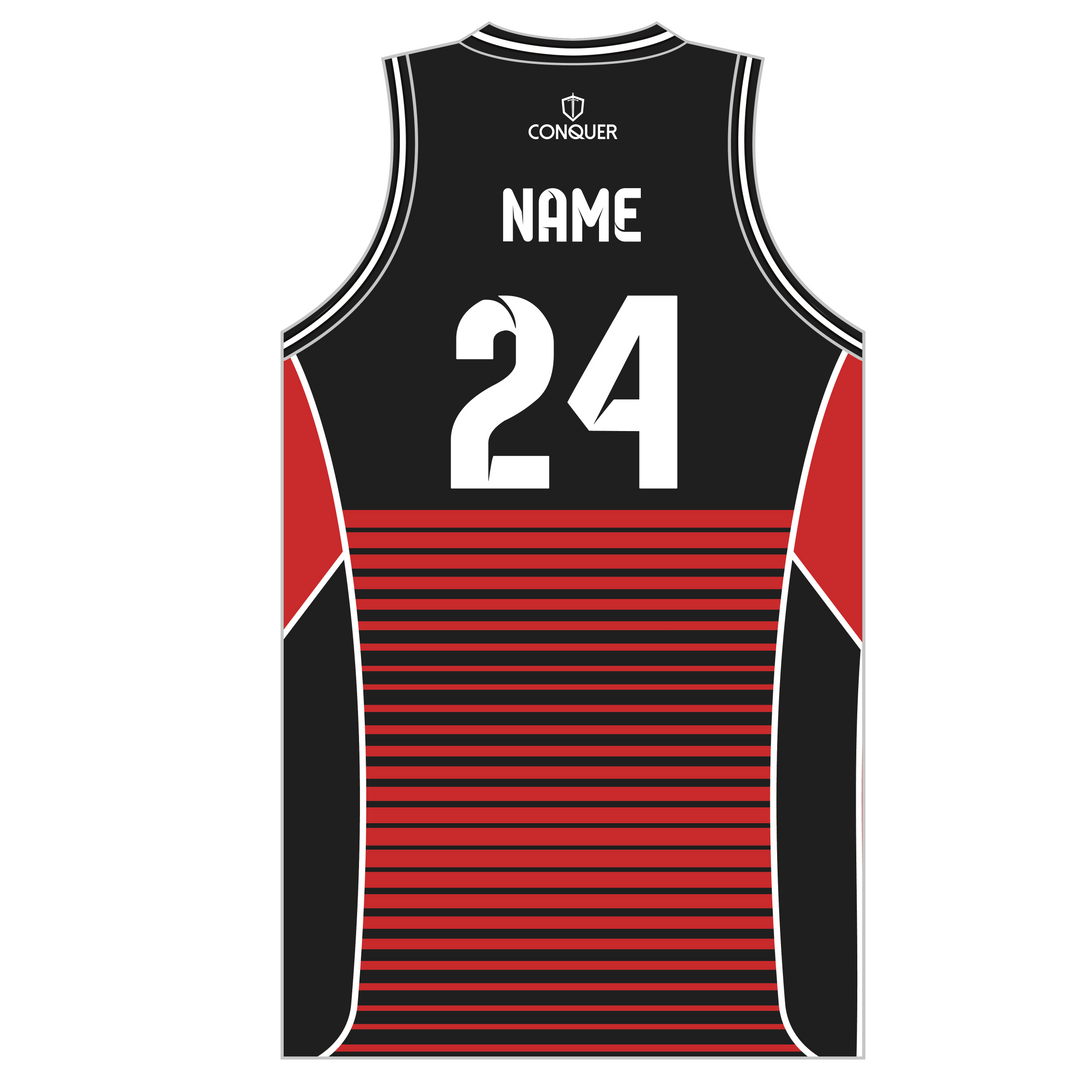 South Wales Fire & Rescue Sublimated Basketball Vest KIDS - Black