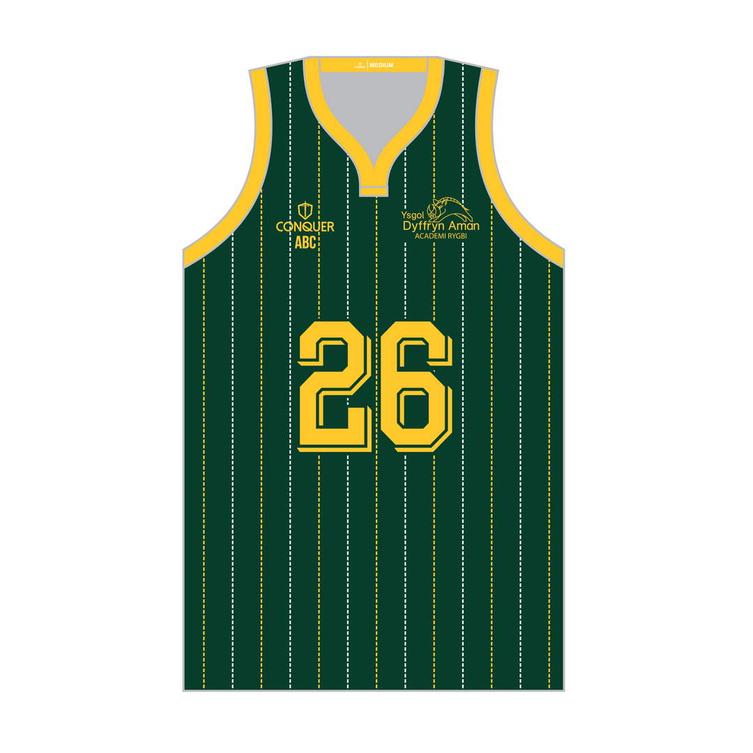 Ysgol Dyffryn Amman, Rugby Academy 26/27 Sublimated Basketball Vest