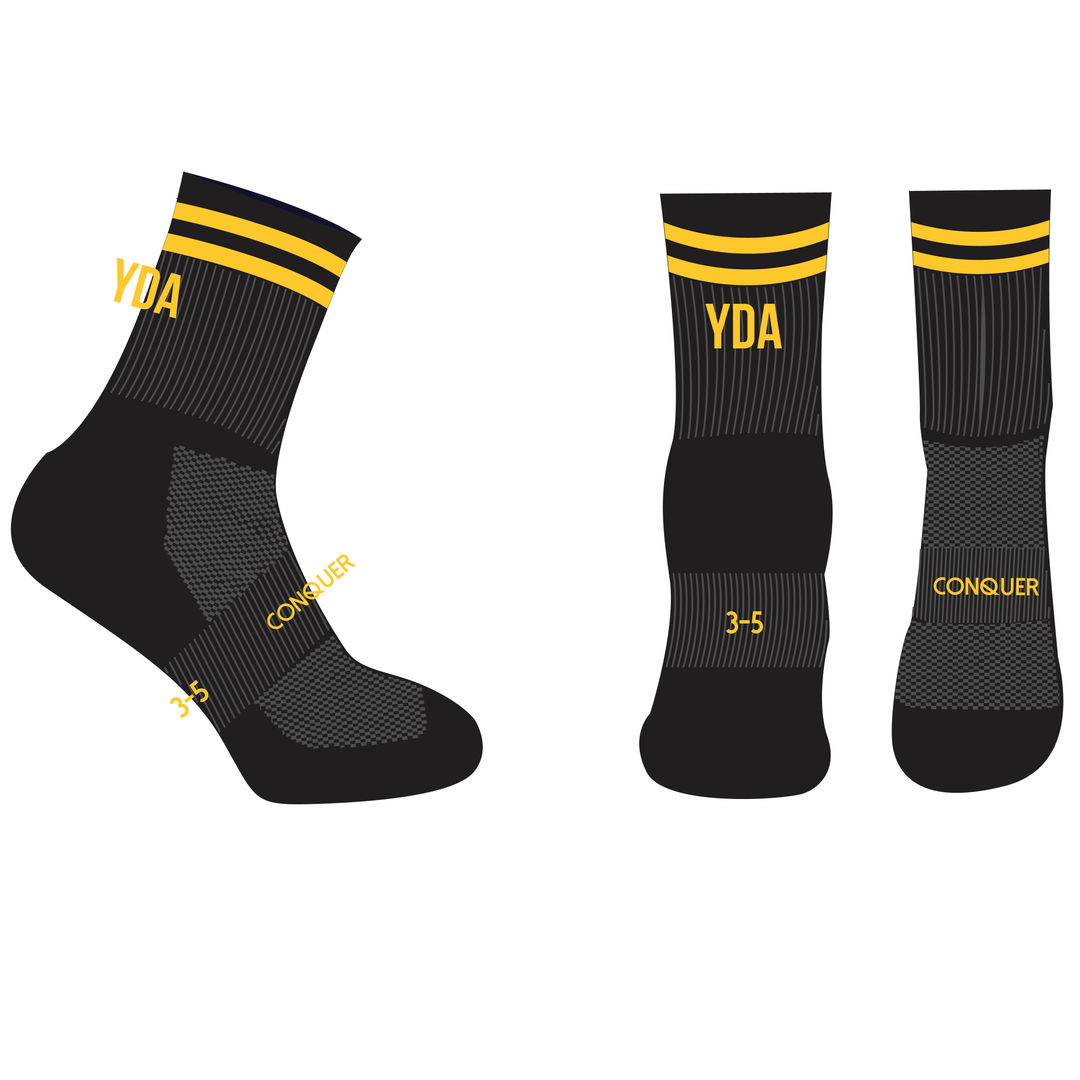 Ysgol Dyffryn Amman, Rugby Academy 26/27 CREW Socks ADULT - Black