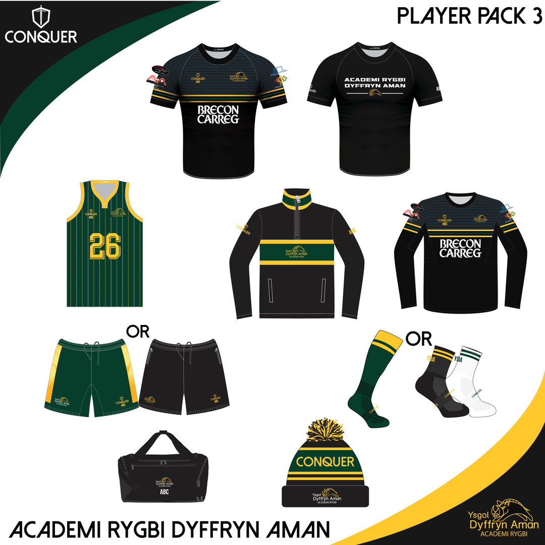 Ysgol Dyffryn Amman Rugby Academy PLAYER PACK 3