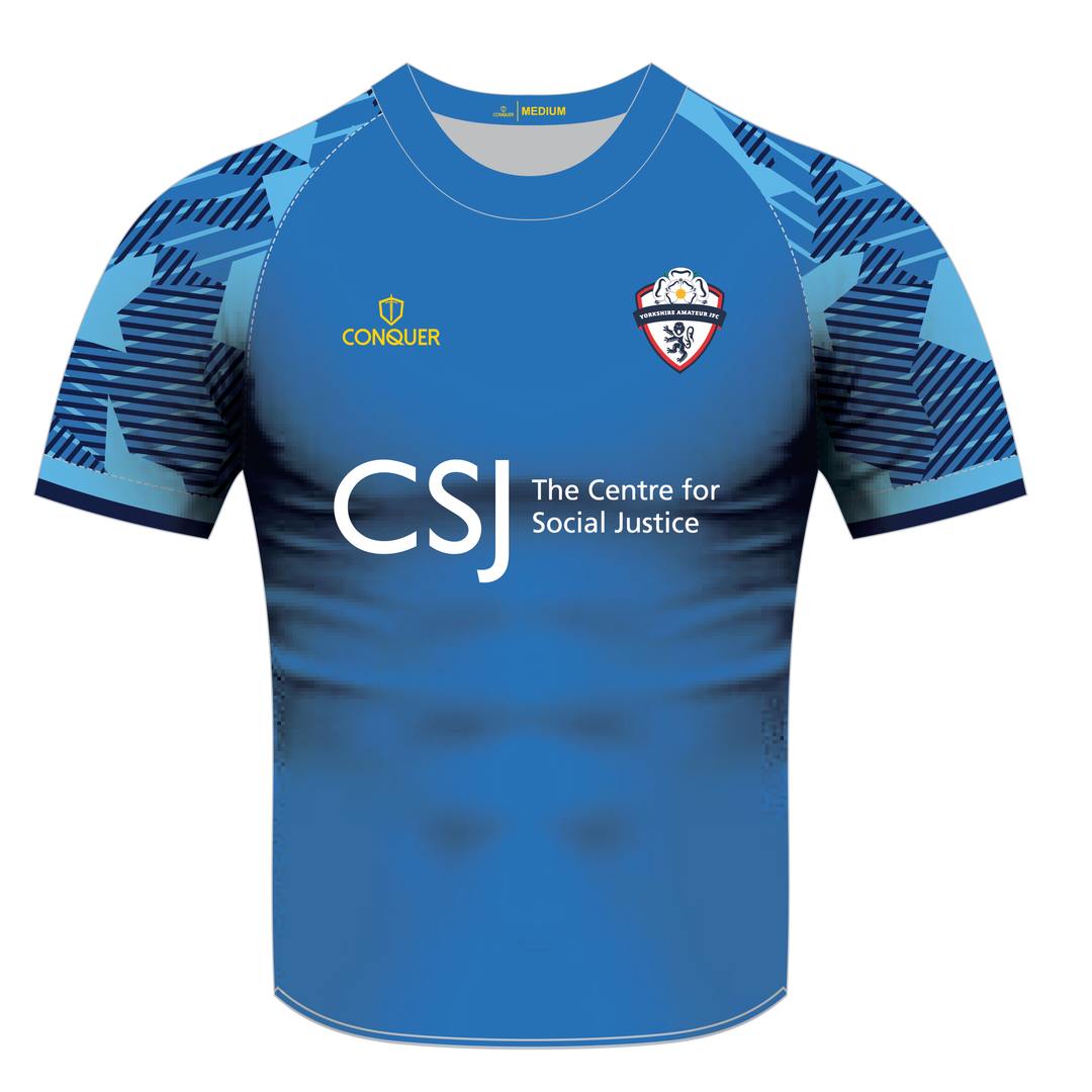 Yorkshire Amateur Sublimated Blue T-Shirt (Kids)