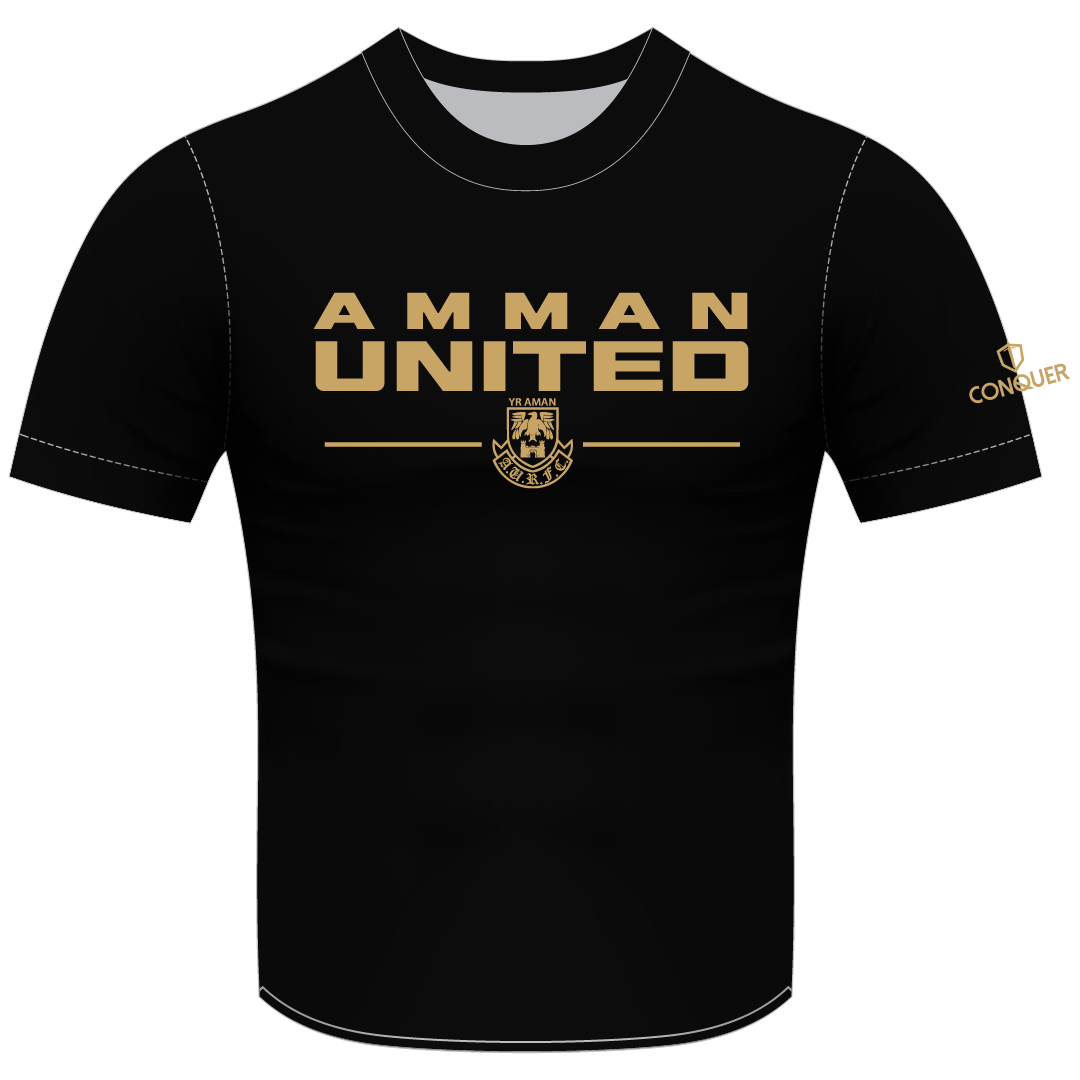 Amman United RFC Cotton T-Shirt Black