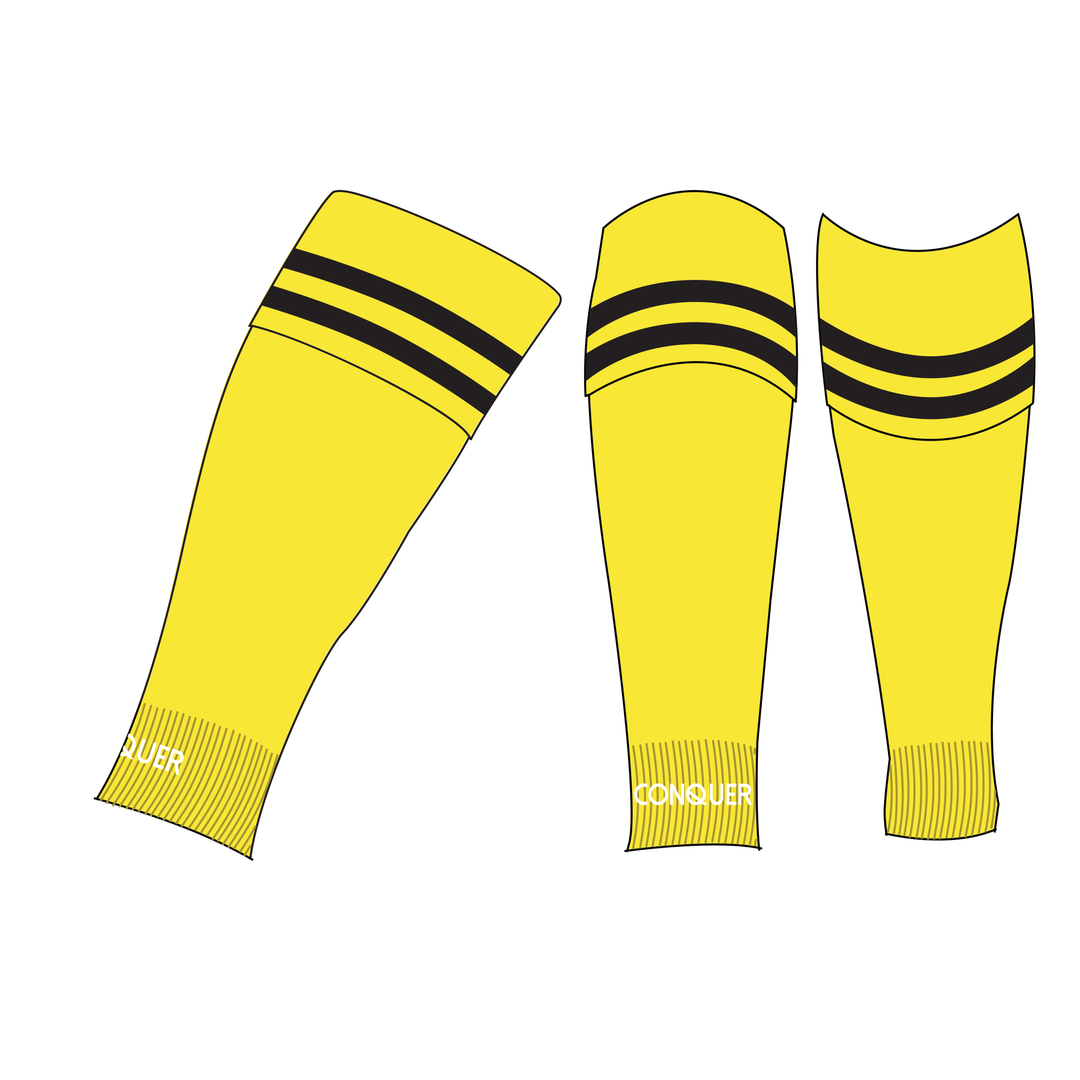 Ammanford AFC JUNIORS FOOTLESS Socks ADULT   - Away, Yellow