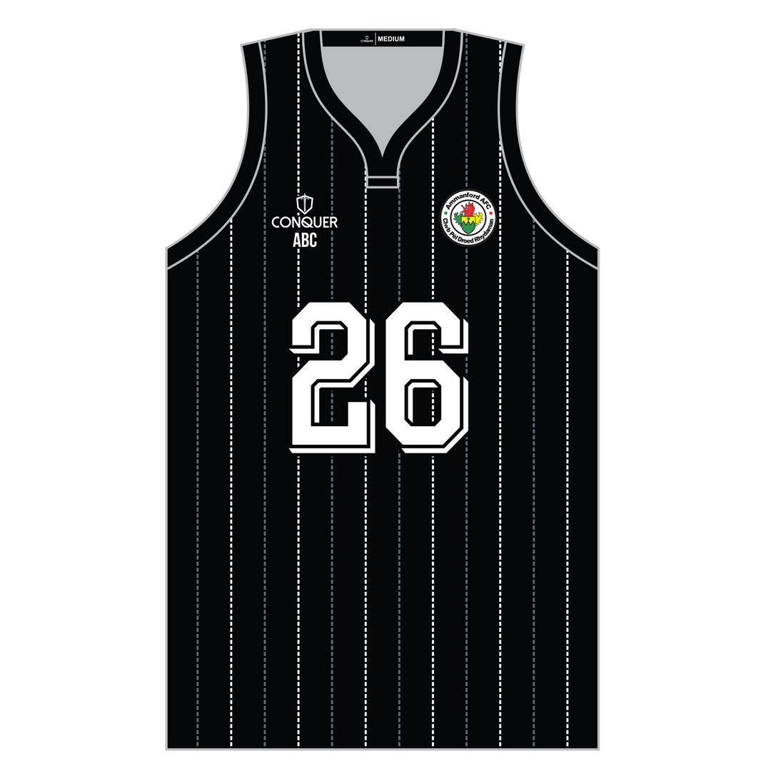 Ammanford Juniors AFC Sublimated Basketball Vest - Striped