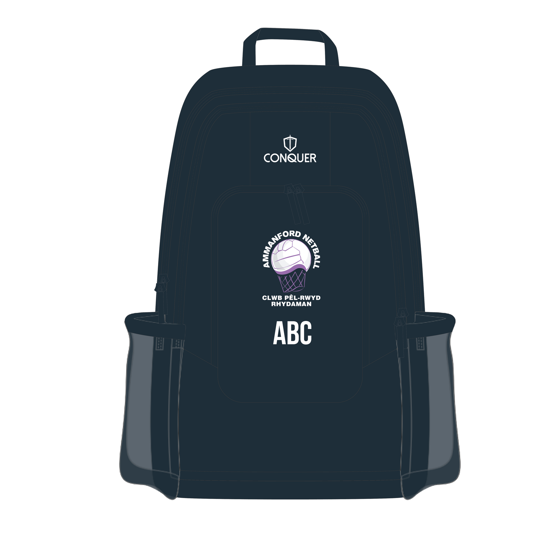 Ammanford Netball Shoulder Backpack – Conquer Teamwear Limited