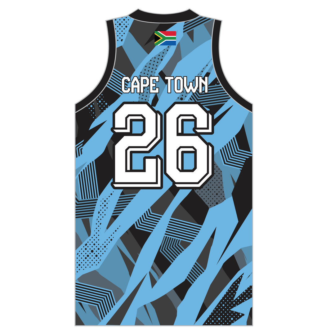 Ammanford RFC Sublimated Basketball Vest KIDS - SOUTH AFRICA TOUR