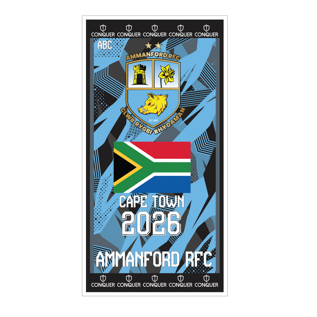 Ammanford RFC Beach Towel - SOUTH AFRICA TOUR