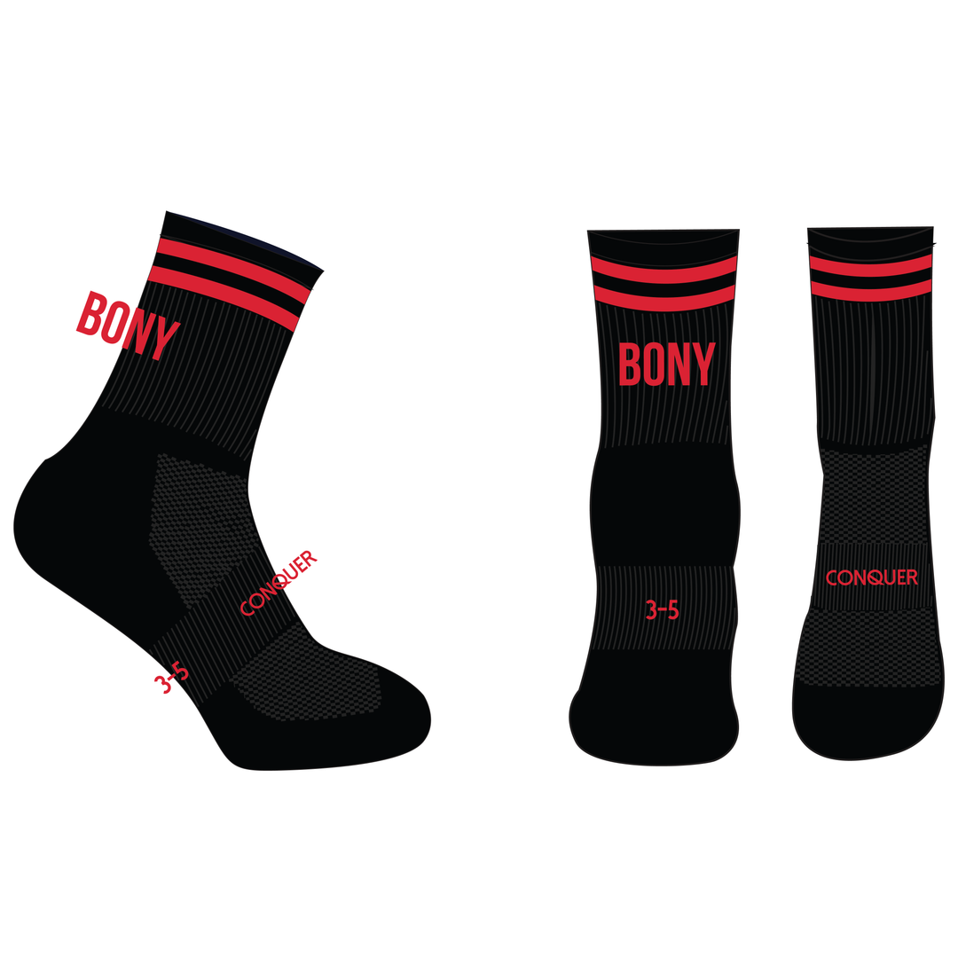 Bonymaen RFC CREW Socks KIDS - Black