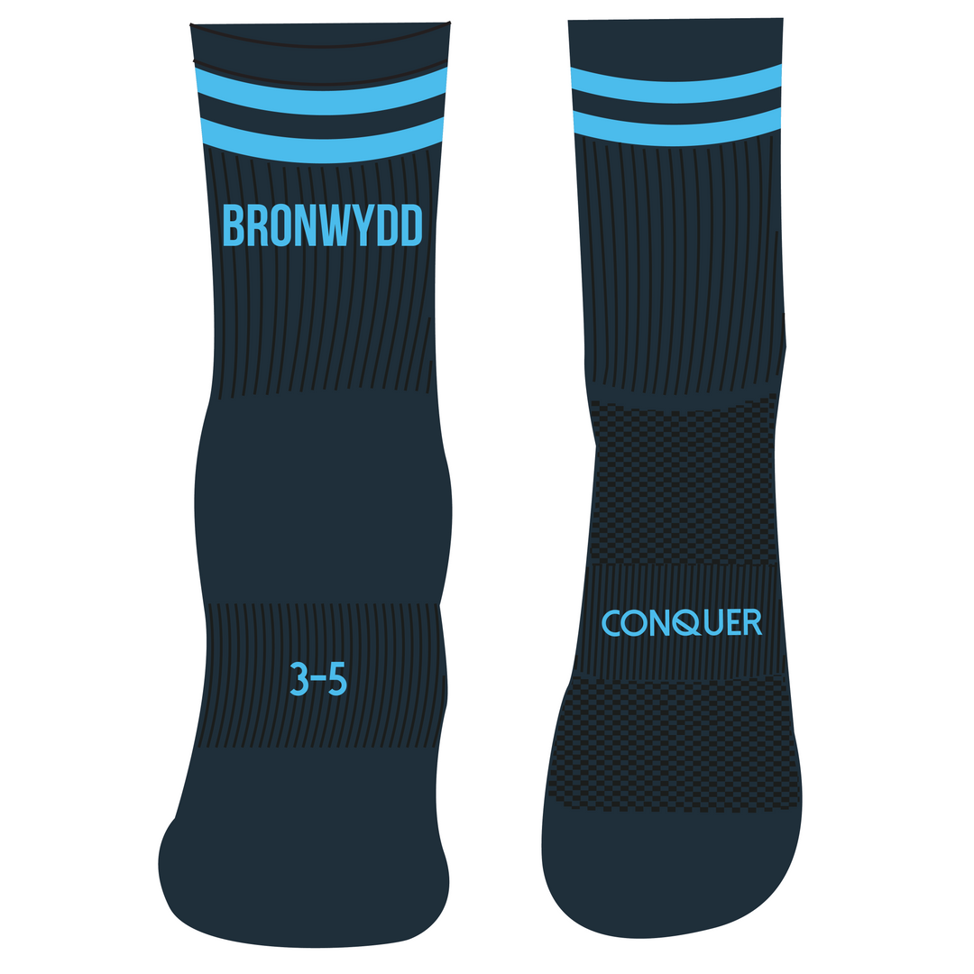 Clwb Criced Bronwydd CREW Socks ADULT - Navy