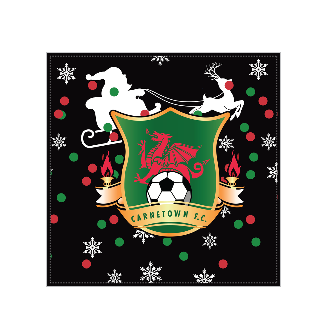 Carnetown FC Christmas Cushion