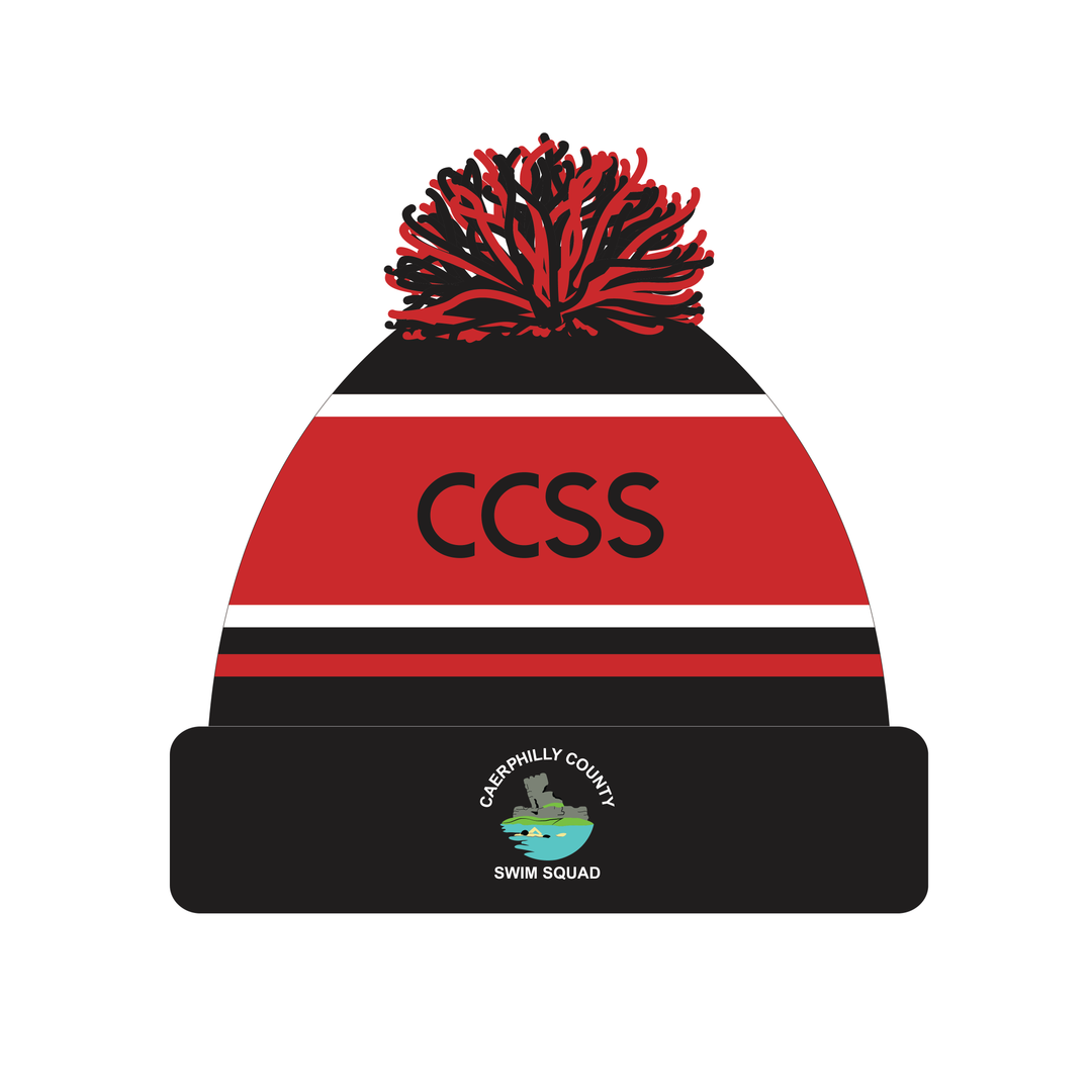 Caerphilly Swimming Squad Bobble Hat Kids