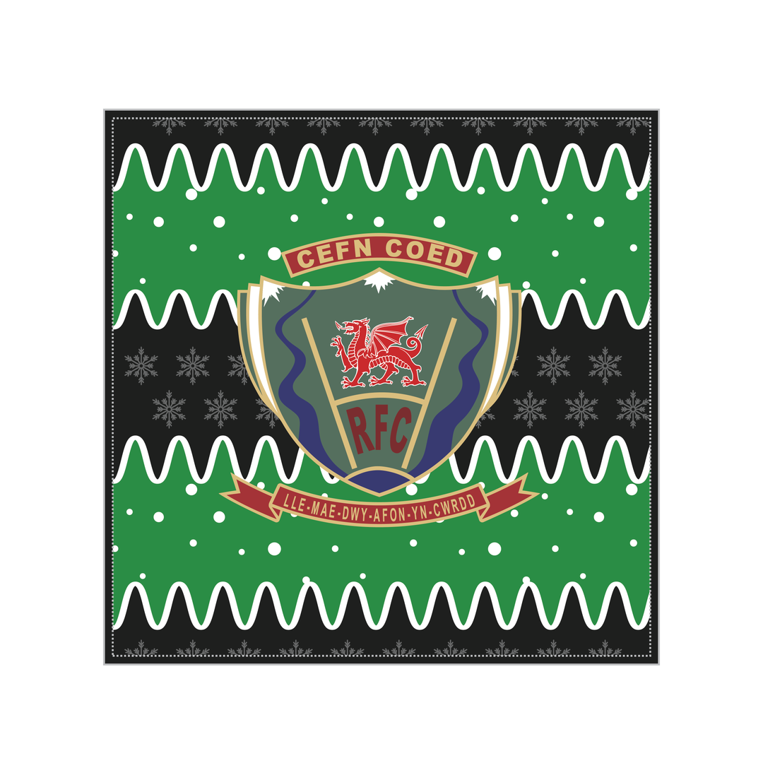 Cefn Coed RFC Christmas Cushion