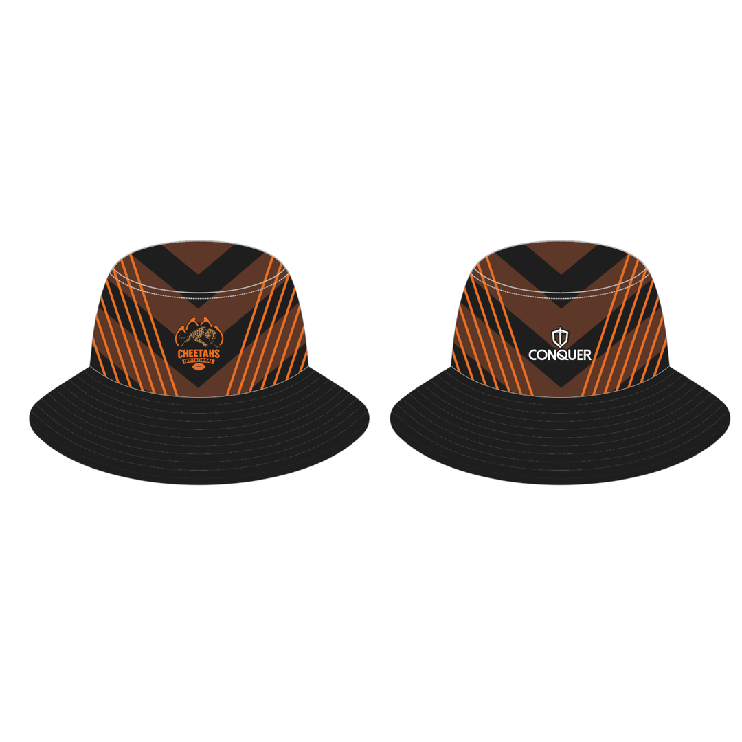Cheetahs Reversible Bucket Hat ADULT - Black & Orange