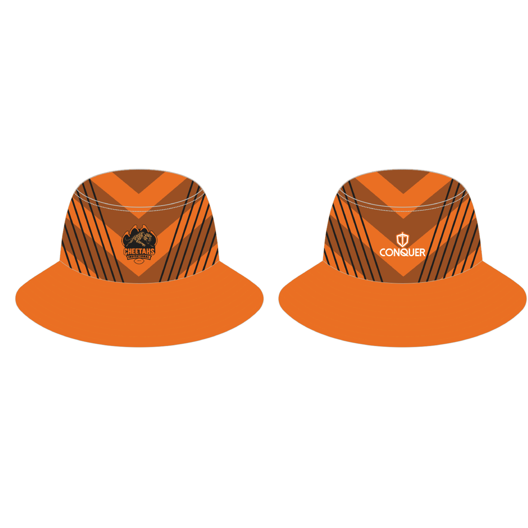 Cheetahs Reversible Bucket Hat ADULT - Black & Orange