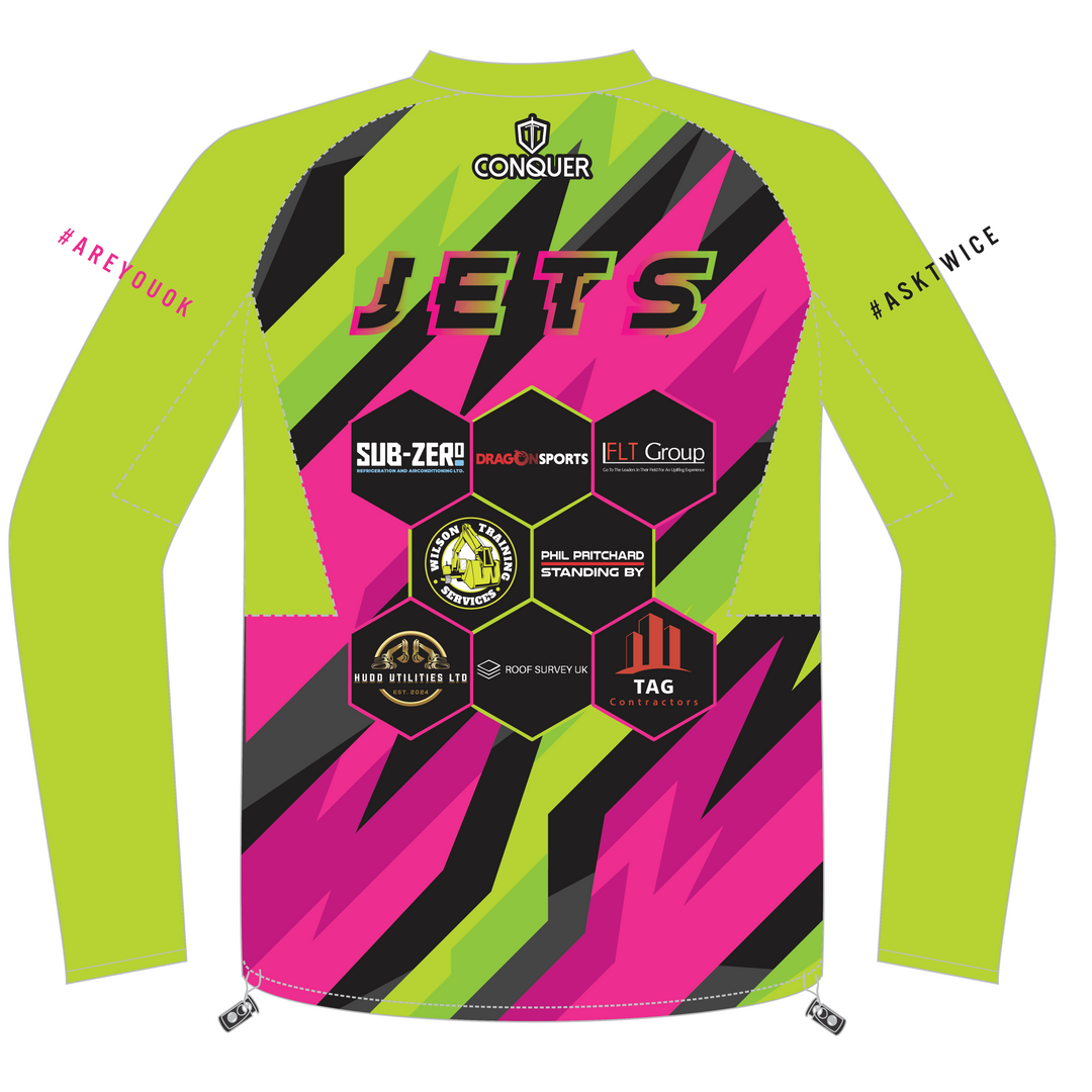 South Wales Jets Kids Green Pro Sublimated Windbreaker