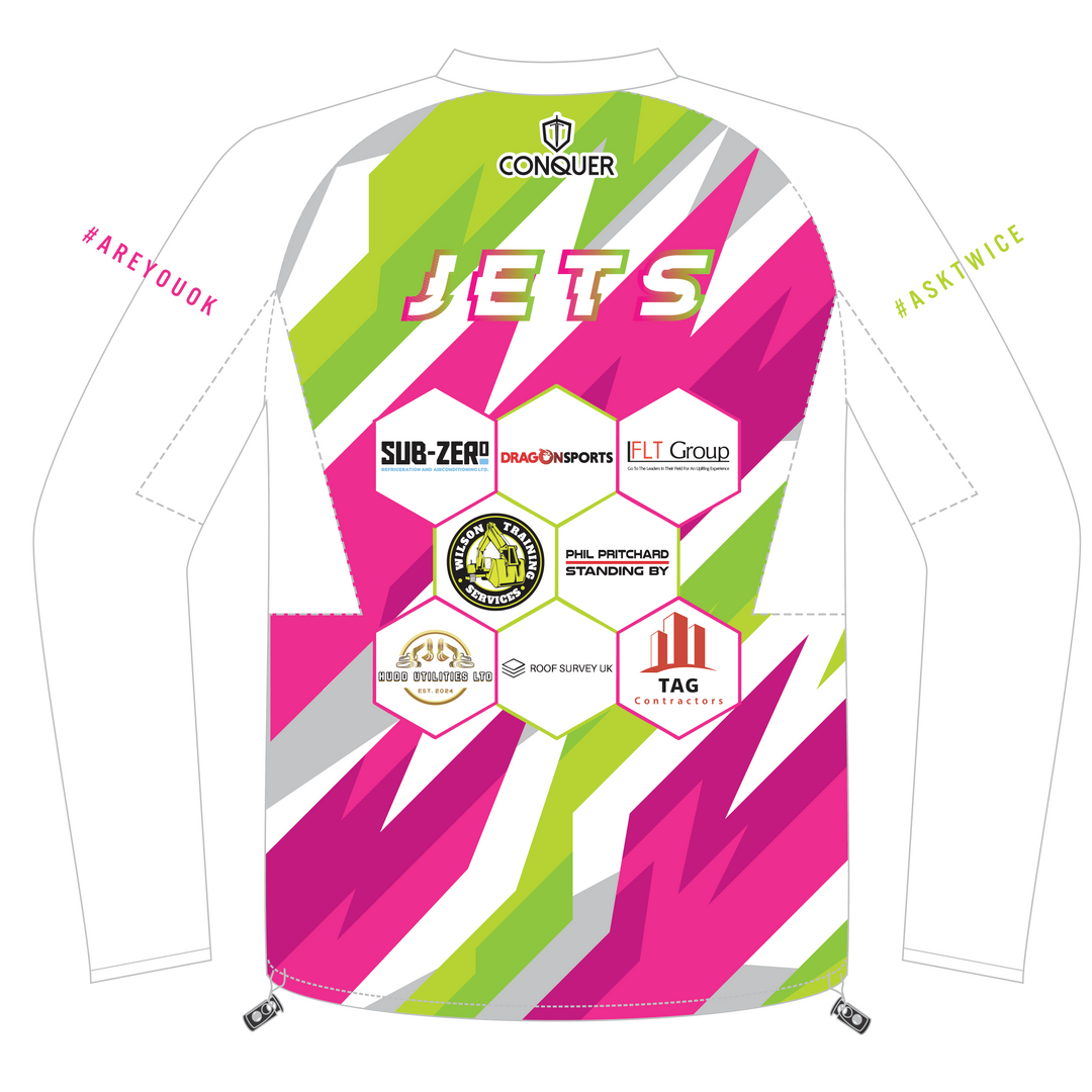South Wales Jets White PRO Sublimated Windbreaker
