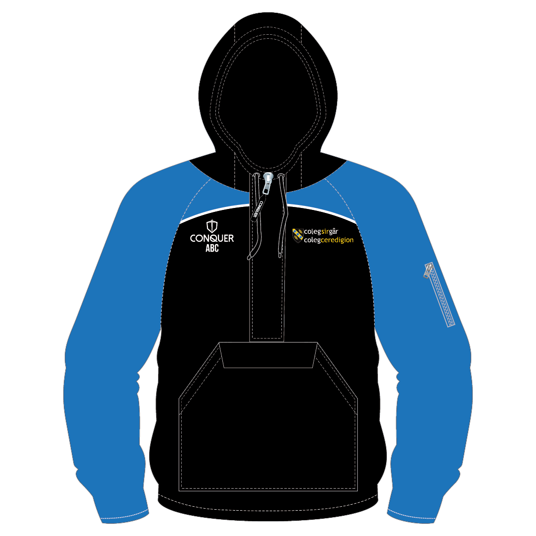 CSG Construction 1/4 Zip Hooded Windbreaker