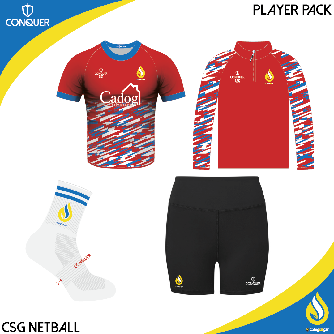 CSG Netball PLAYER PACK ADULT Sizes