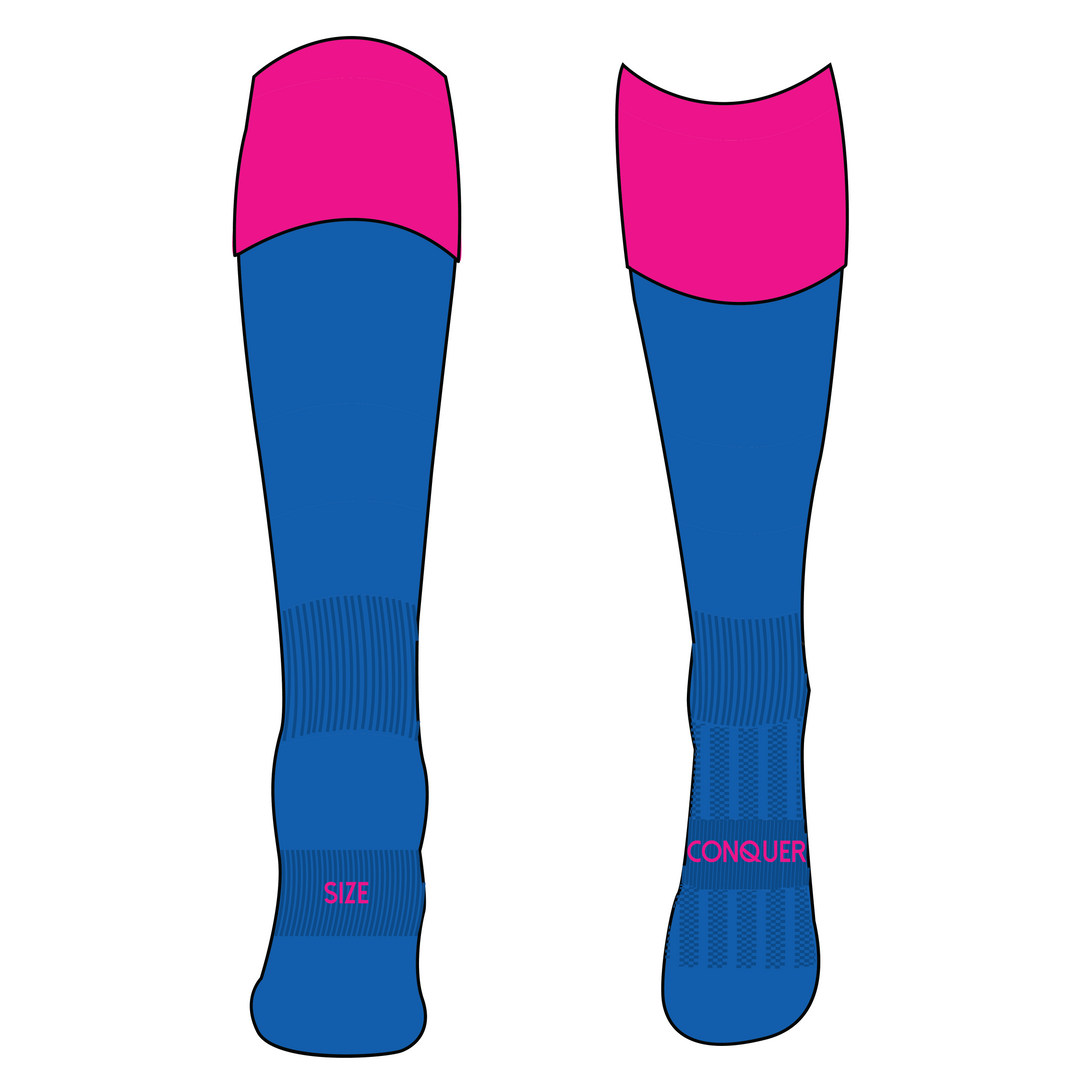 Cwmamman Ladies PLAYING Socks KIDS - Home, Blue