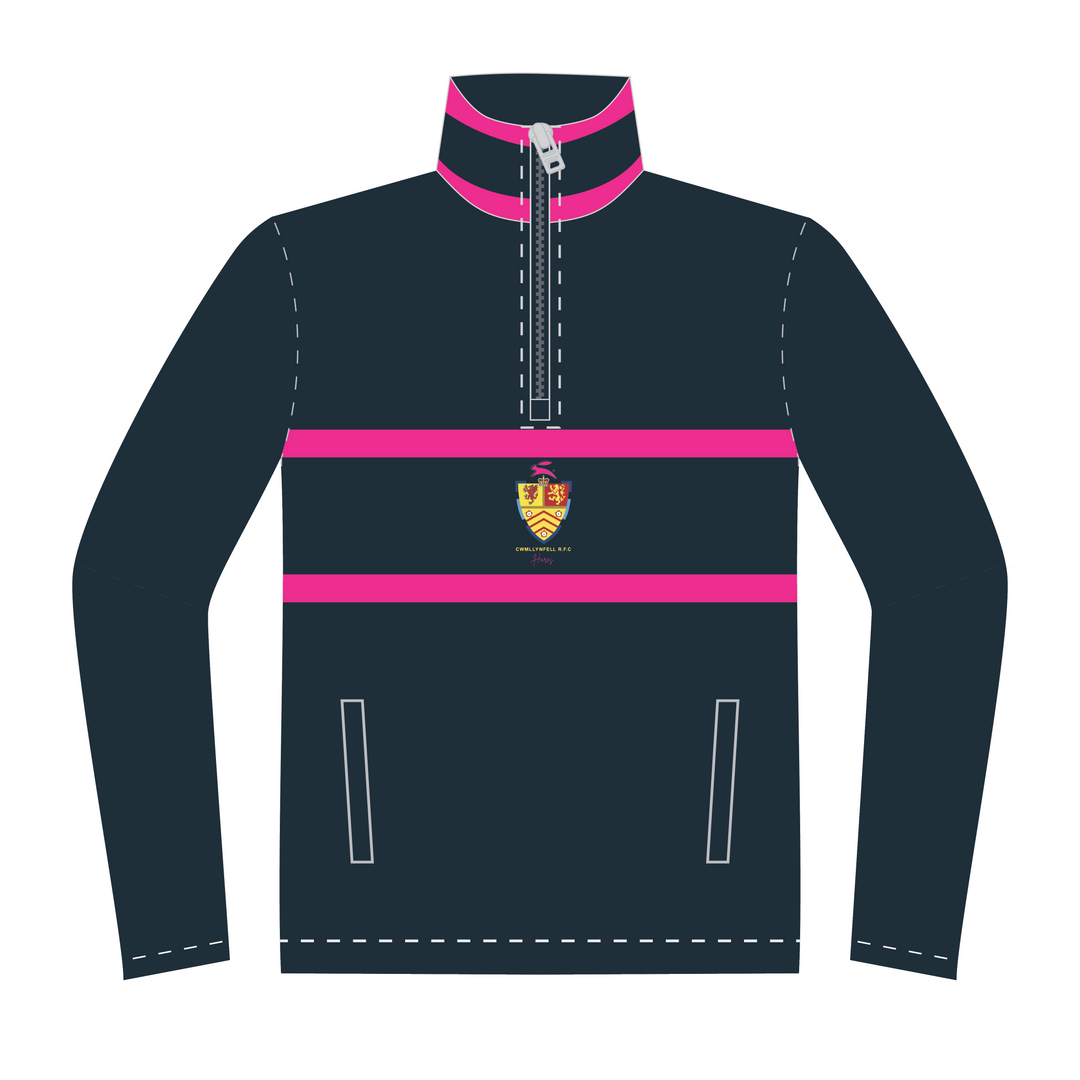 Cwmllynfell RFC Touch LADIES 1/4 Zip Polar Fleece Midlayer