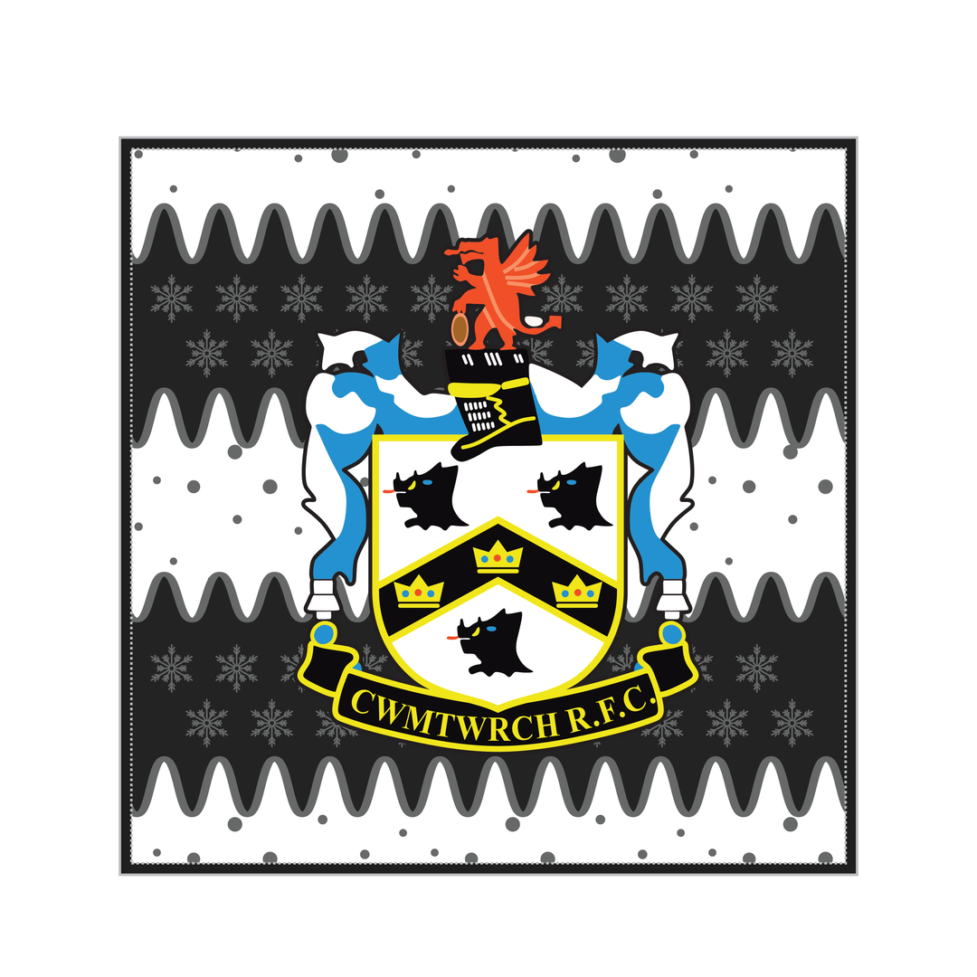 Cwmtwrch RFC Christmas Cushion